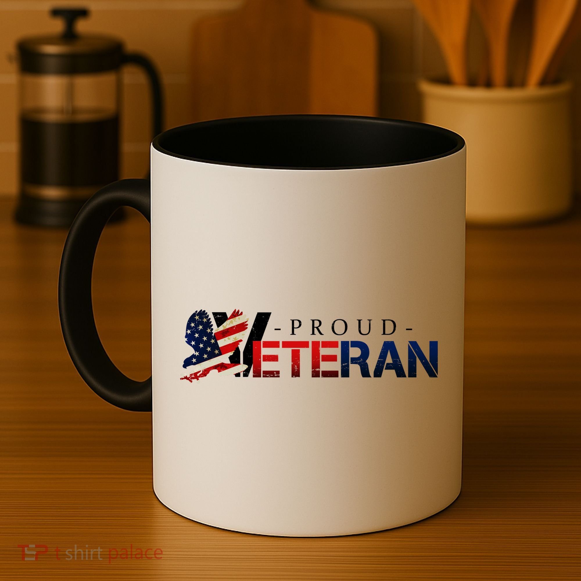 Proud USA Veteran Eagle Coffee Mug