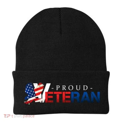 Proud USA Veteran Eagle Beanie