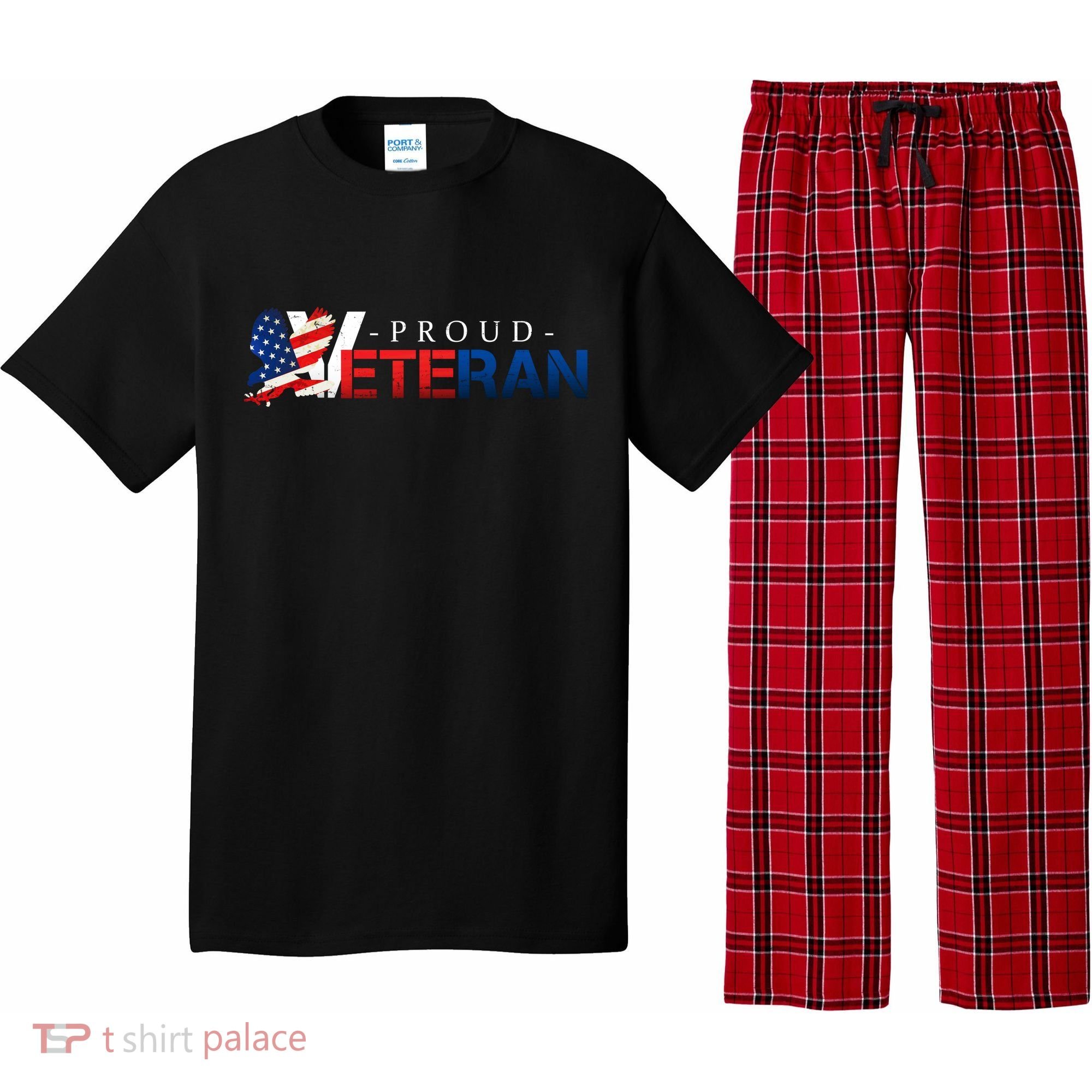 Proud USA Veteran Eagle Pajama Set