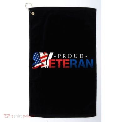 Proud USA Veteran Eagle Golf Towel