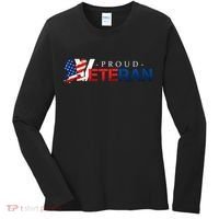 Proud USA Veteran Eagle Women's Long Sleeve Shirt thumb 0