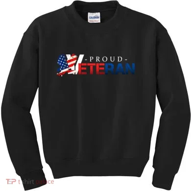 Proud USA Veteran Eagle Kids Sweatshirt