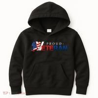 Proud USA Veteran Eagle Kids Hoodie thumb 0