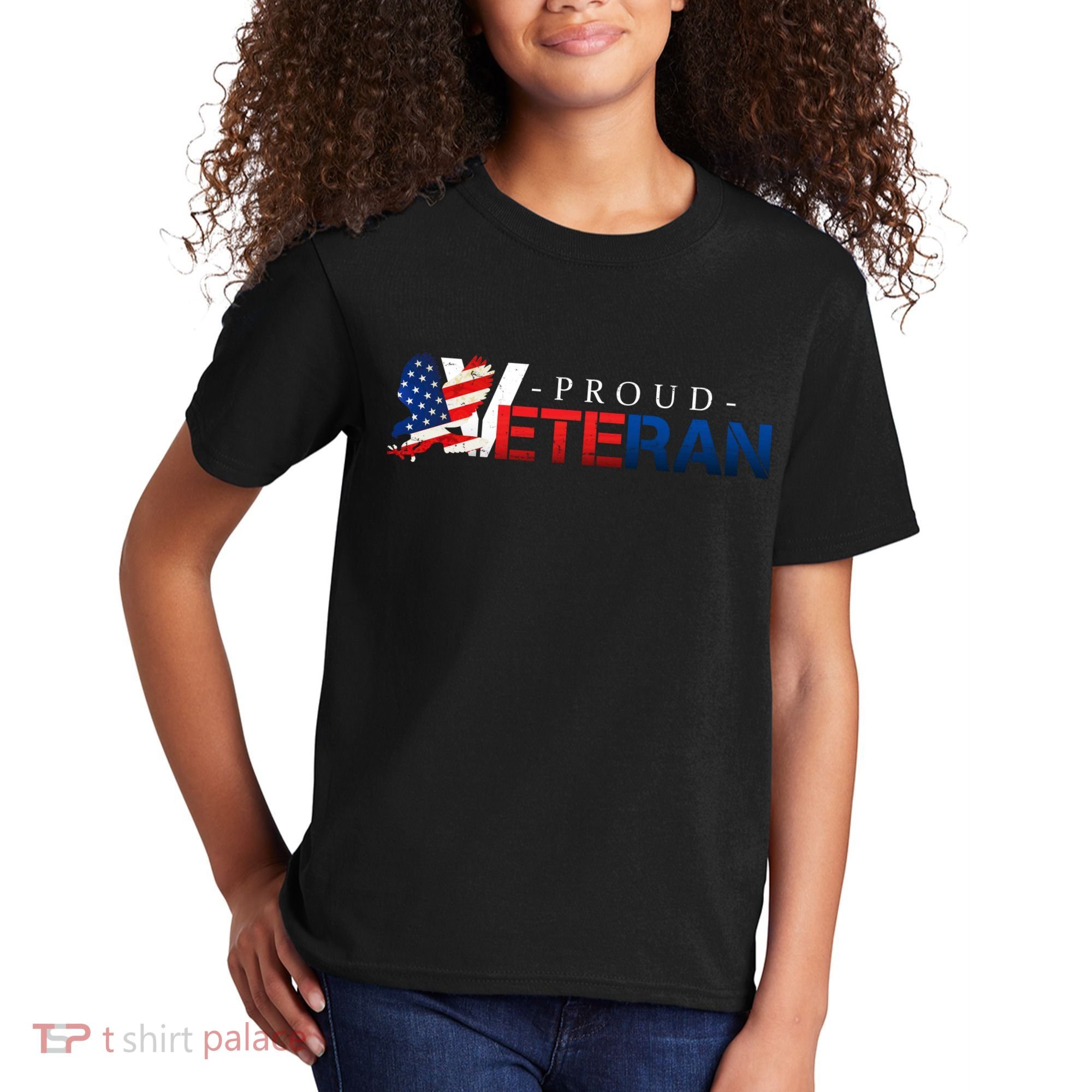 Proud USA Veteran Eagle Kids T-Shirt