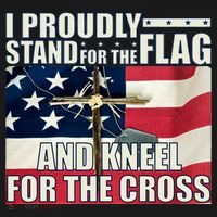 Proudly Stand For The Flag And Kneel For The Cross Women's Hoodie thumb 2