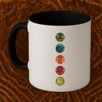 Puerto Rico Petroglyphs Art Letters Coffee Mug thumb 2
