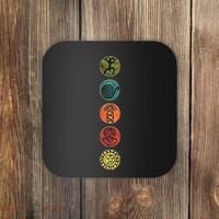 Puerto Rico Petroglyphs Art Letters Coaster thumb 0