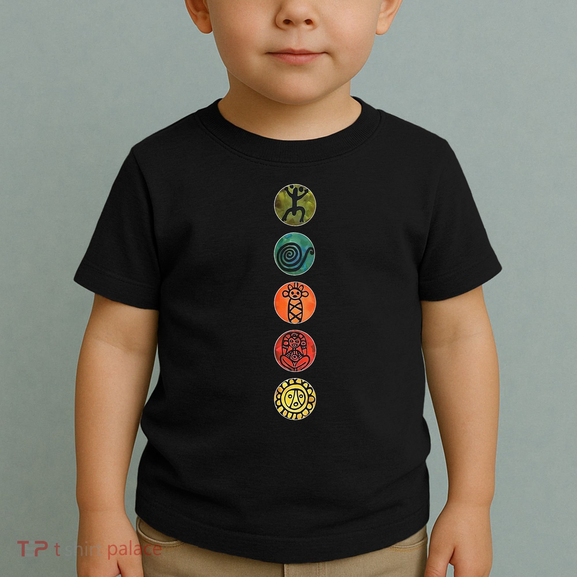 Puerto Rico Petroglyphs Art Letters Toddler T-Shirt