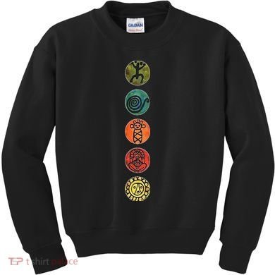 Puerto Rico Petroglyphs Art Letters Kids Sweatshirt