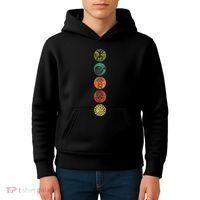 Puerto Rico Petroglyphs Art Letters Kids Hoodie thumb 4