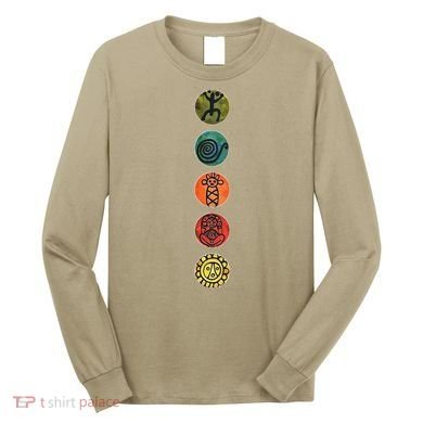 Puerto Rico Petroglyphs Art Letters Long Sleeve Shirt