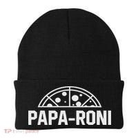 Papa Roni Pizza Funny Beanie thumb 0
