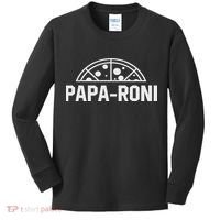 Papa Roni Pizza Funny Kids Long Sleeve Shirt thumb 0