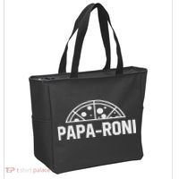 Papa Roni Pizza Funny Tote Bag thumb 2