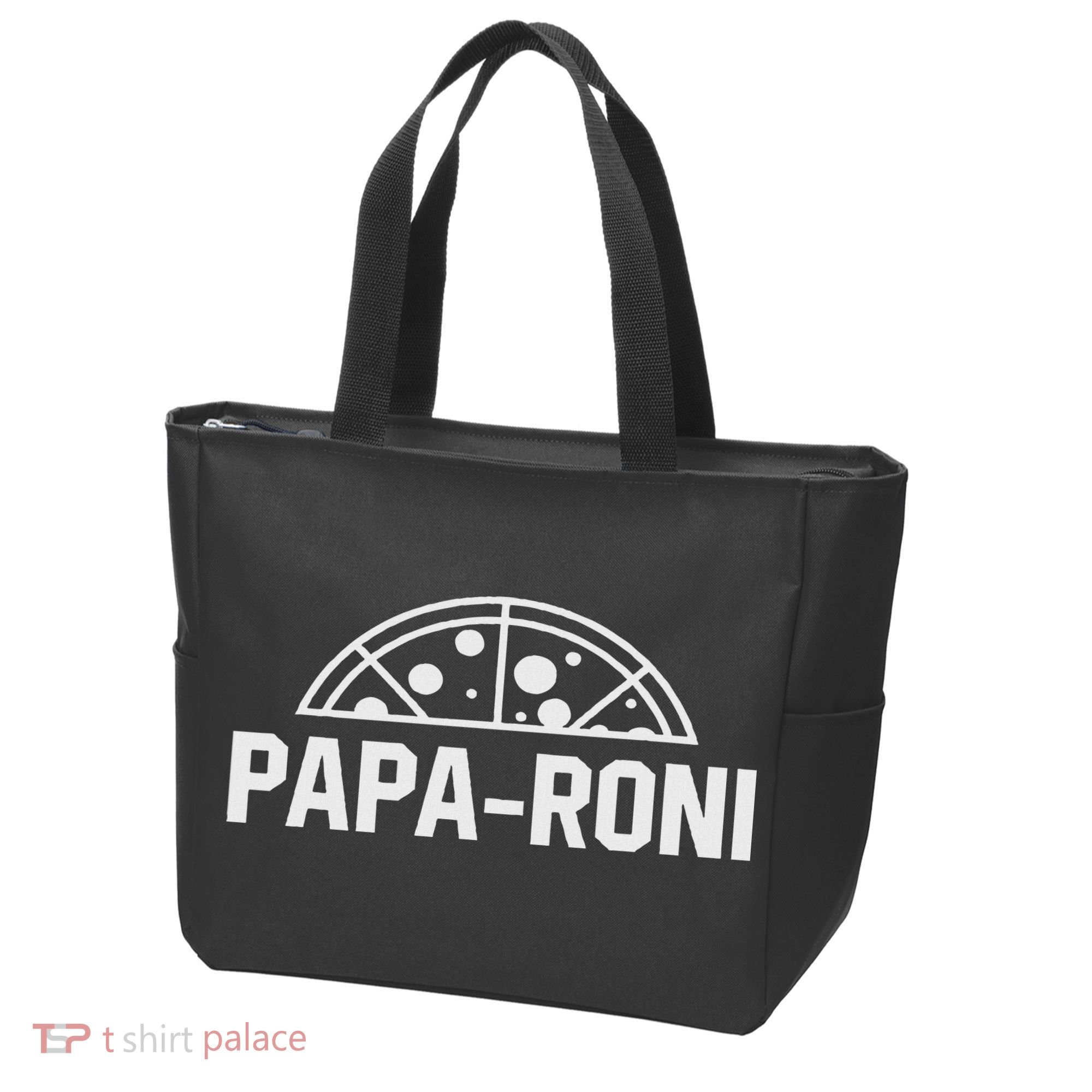 Papa Roni Pizza Funny Tote Bag