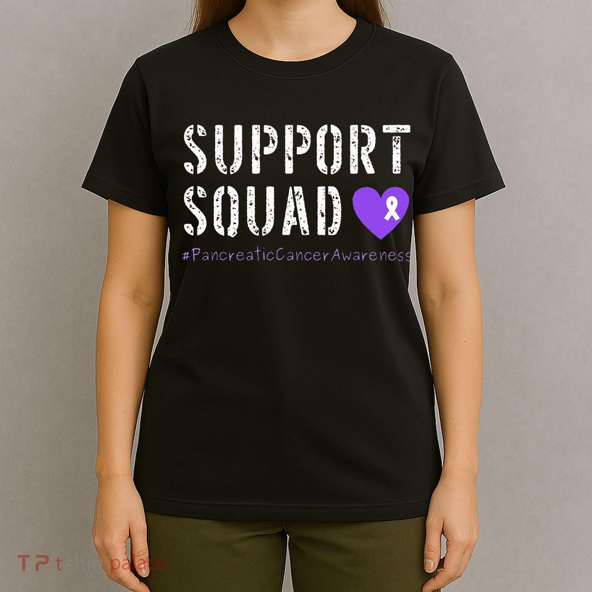 Purple Ribbon Pancreatic Cancer Awareness T-Shirt