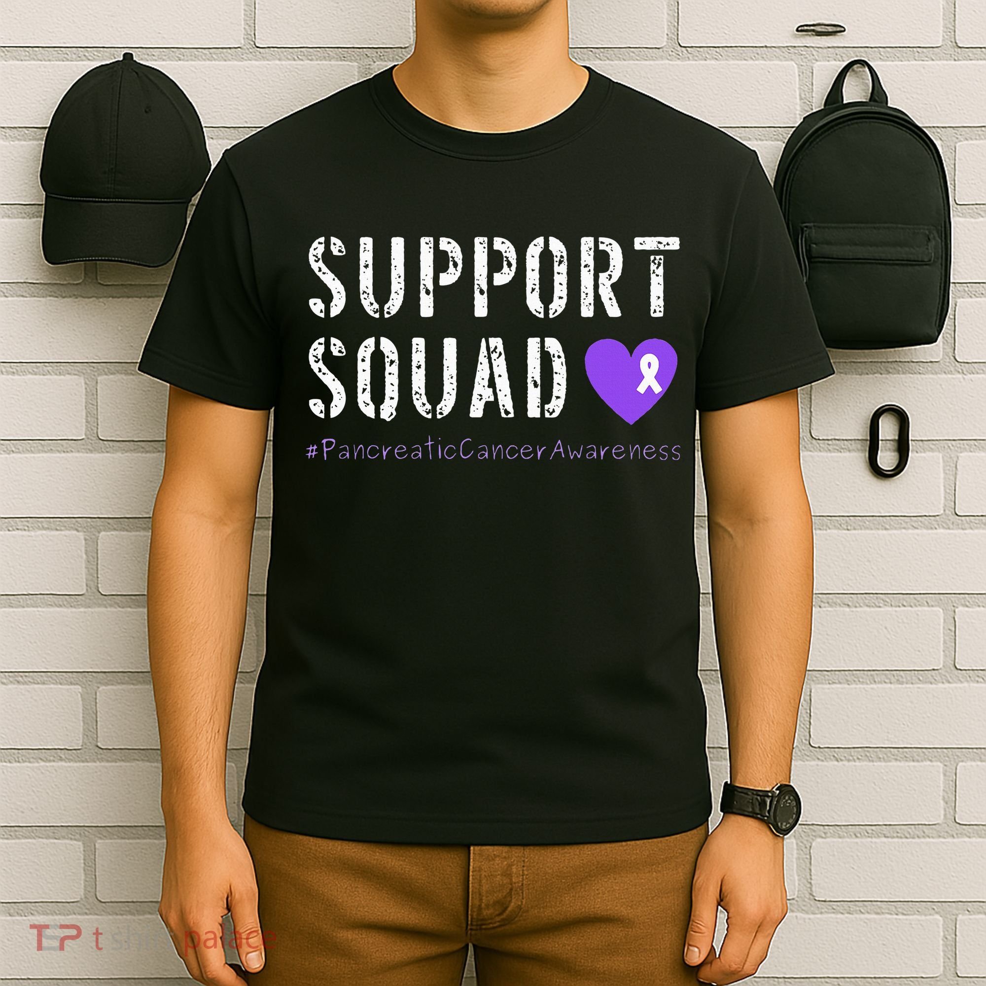 Purple Ribbon Pancreatic Cancer Awareness T-Shirt