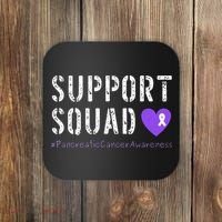 Purple Ribbon Pancreatic Cancer Awareness Coaster thumb 0