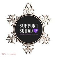 Purple Ribbon Pancreatic Cancer Awareness Ornament thumb 0