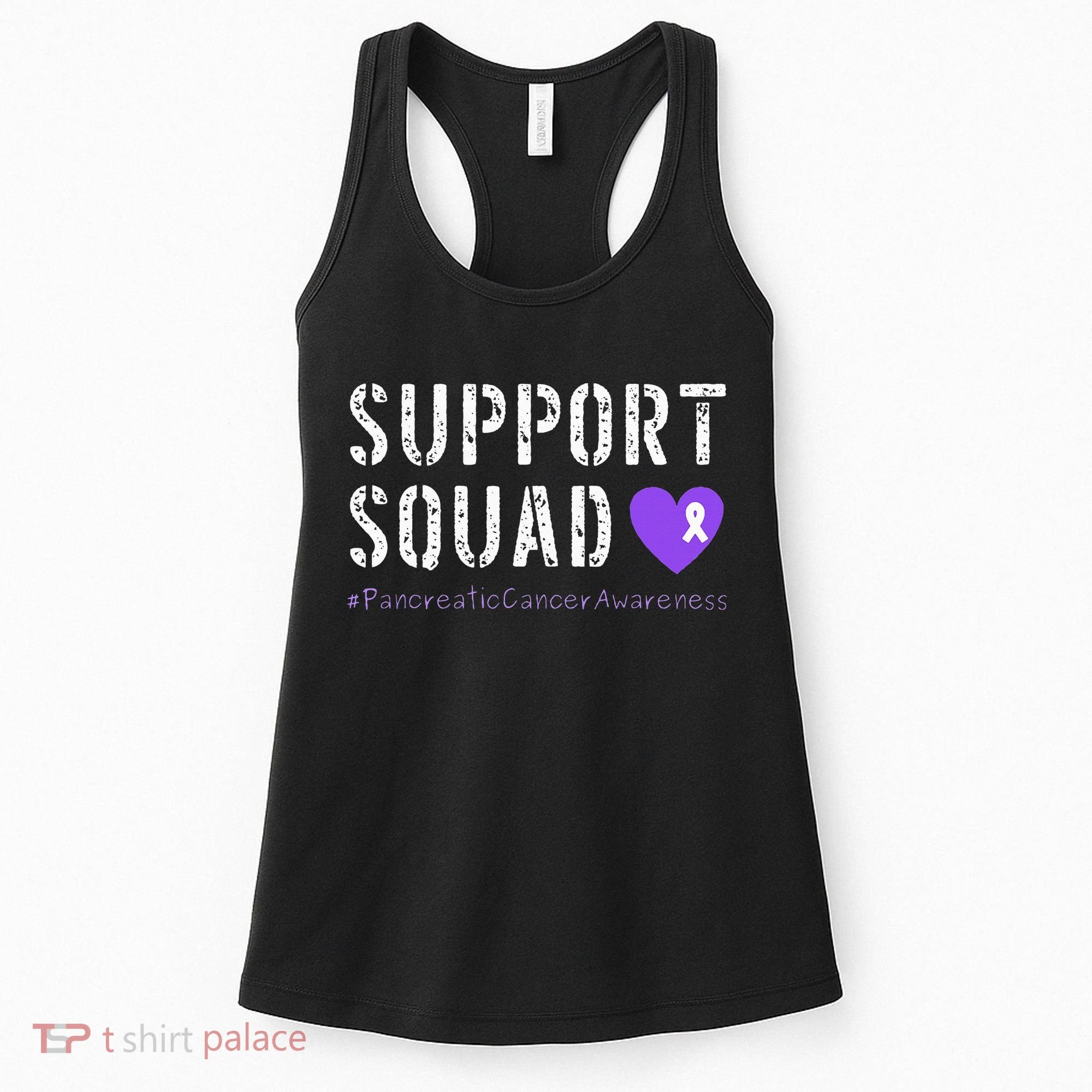 Purple Ribbon Pancreatic Cancer Awareness Women's Tank Top