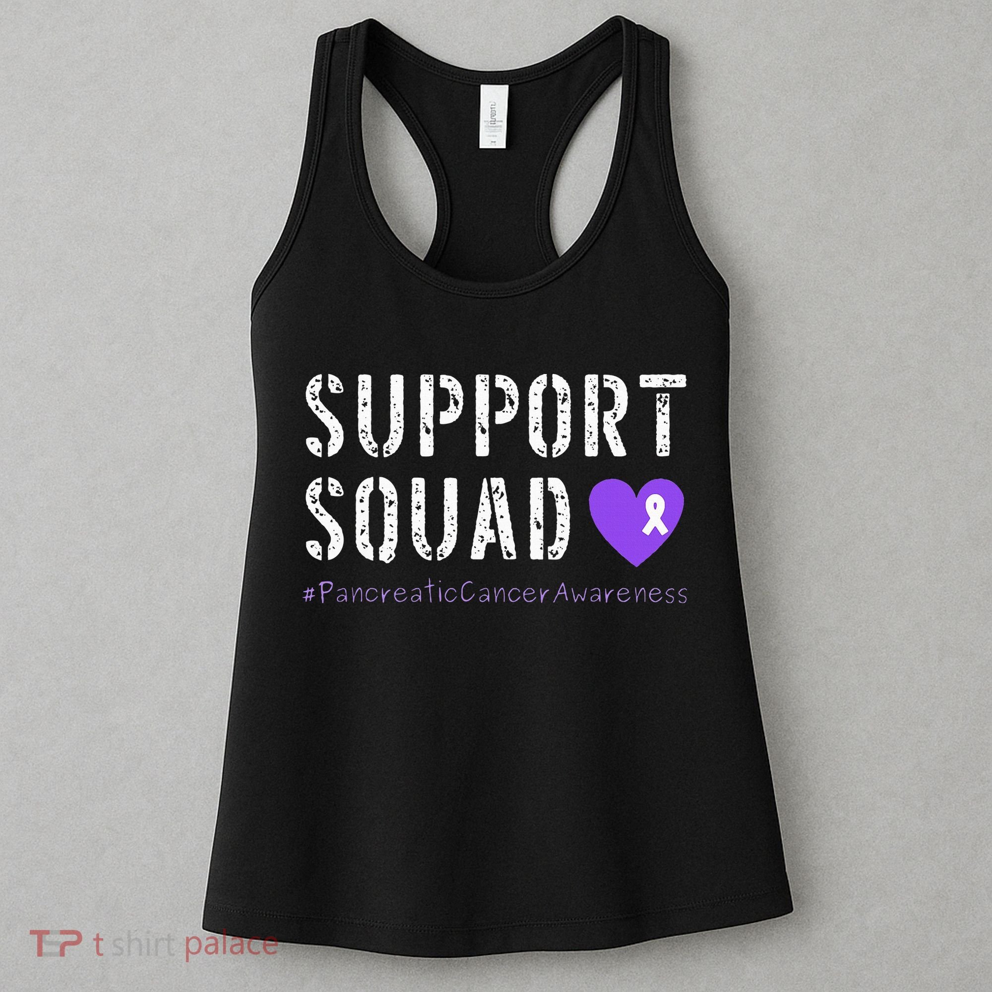 Purple Ribbon Pancreatic Cancer Awareness Women's Tank Top