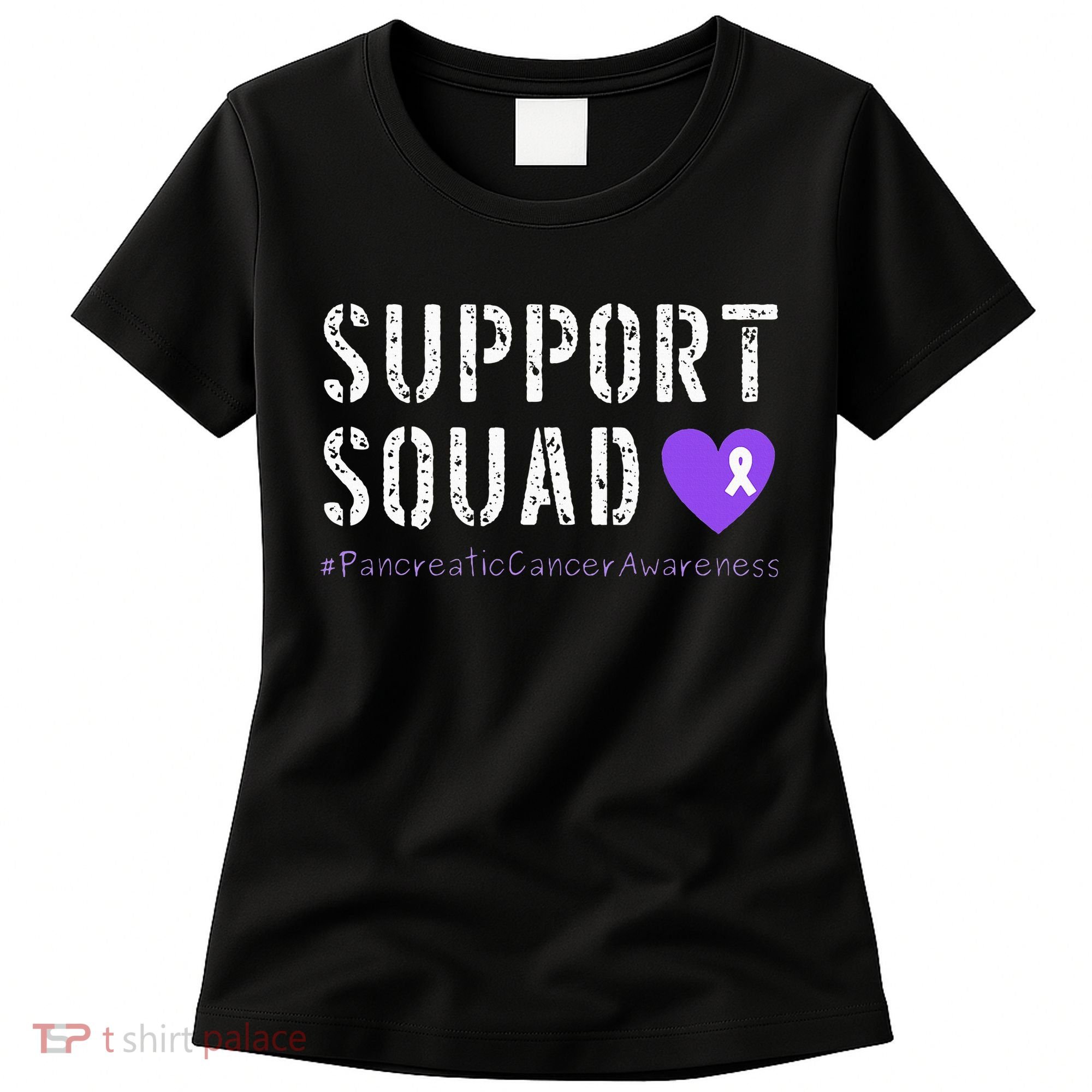 Purple Ribbon Pancreatic Cancer Awareness Women's T-Shirt