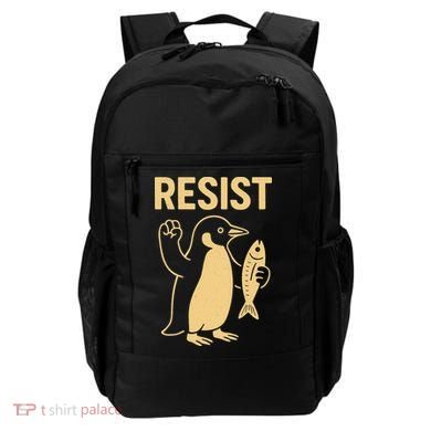Penguin Resist Penguins Protest Against Tariffs Gift Backpack