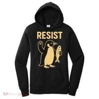 Penguin Resist Penguins Protest Against Tariffs Gift Women's Hoodie thumb 0