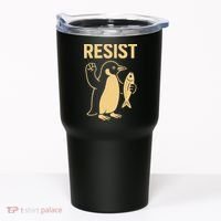 Penguin Resist Penguins Protest Against Tariffs Gift Tumbler thumb 0