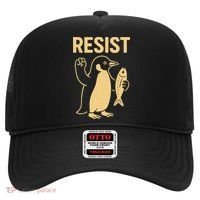 Penguin Resist Penguins Protest Against Tariffs Gift Hat thumb 0