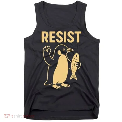 Penguin Resist Penguins Protest Against Tariffs Gift Tank Top
