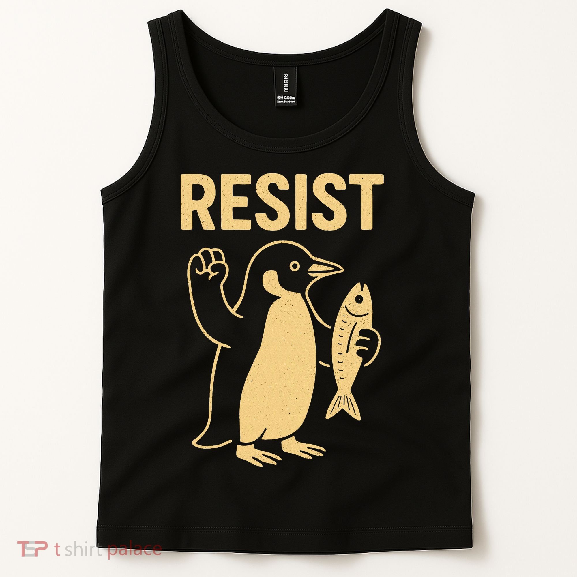 Penguin Resist Penguins Protest Against Tariffs Gift Tank Top