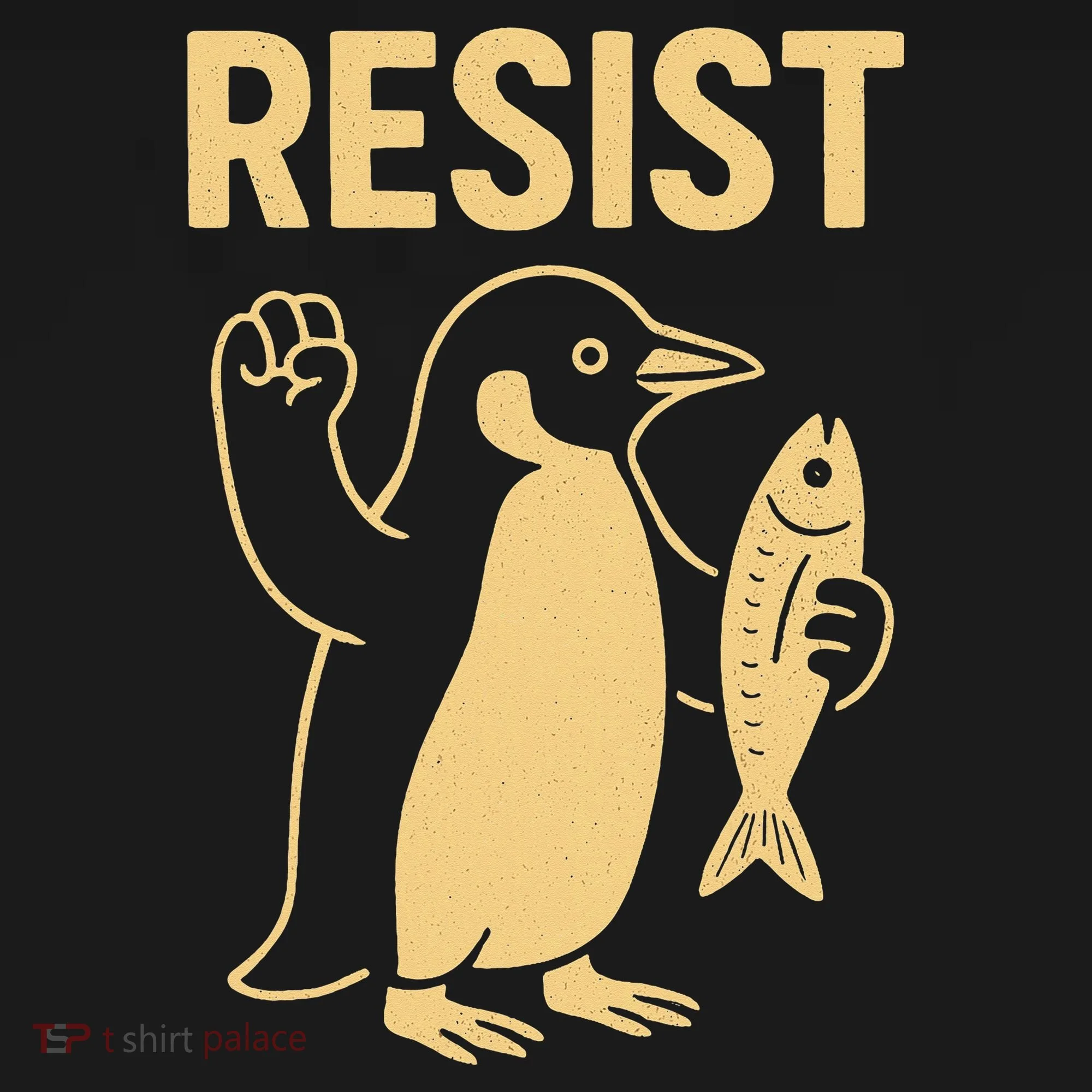 Penguin Resist Penguins Protest Against Tariffs Gift Women's T-Shirt