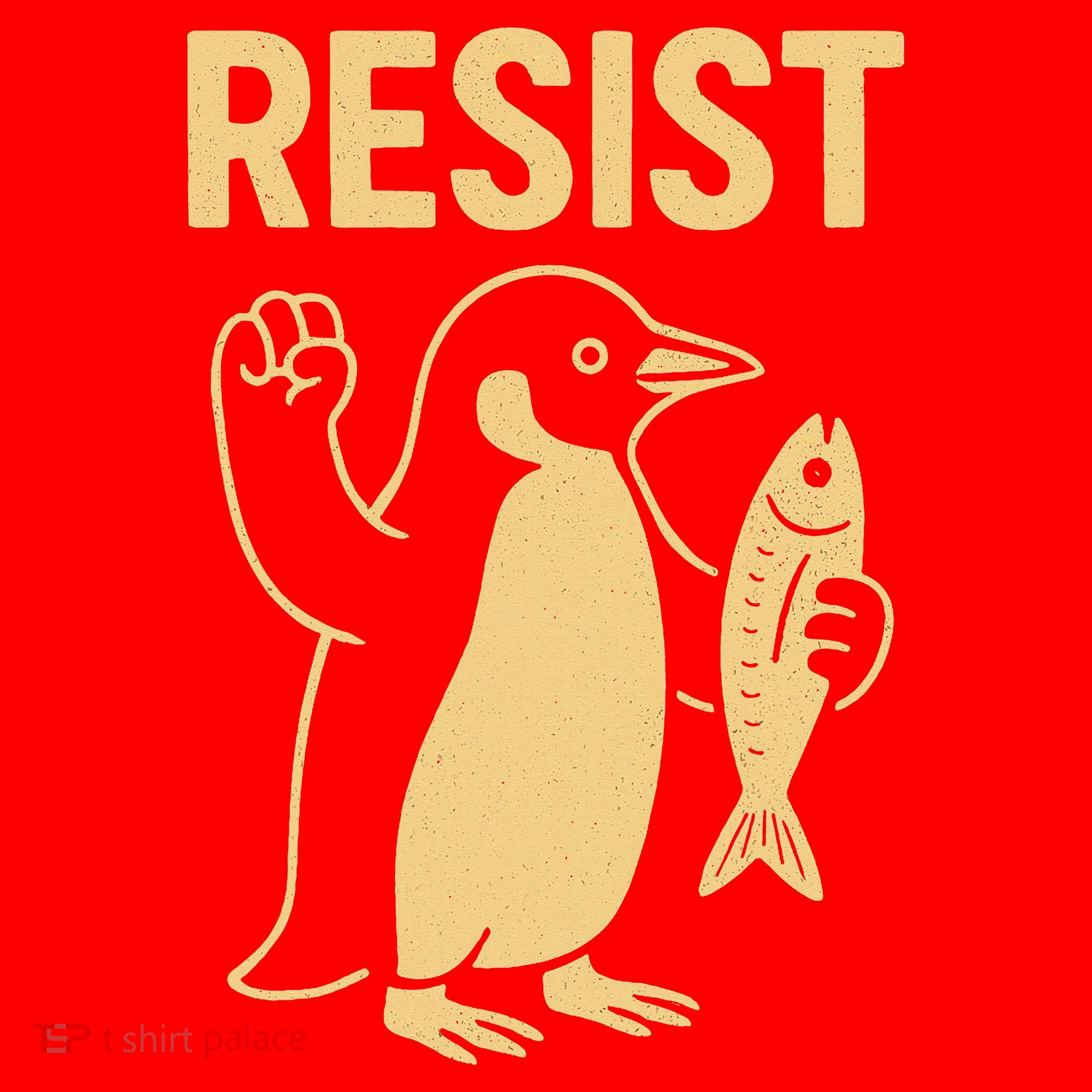 Penguin Resist Penguins Protest Against Tariffs Gift Santa Hat
