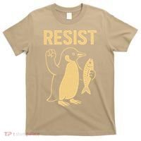 Penguin Resist Penguins Protest Against Tariffs Gift T-Shirt thumb 0