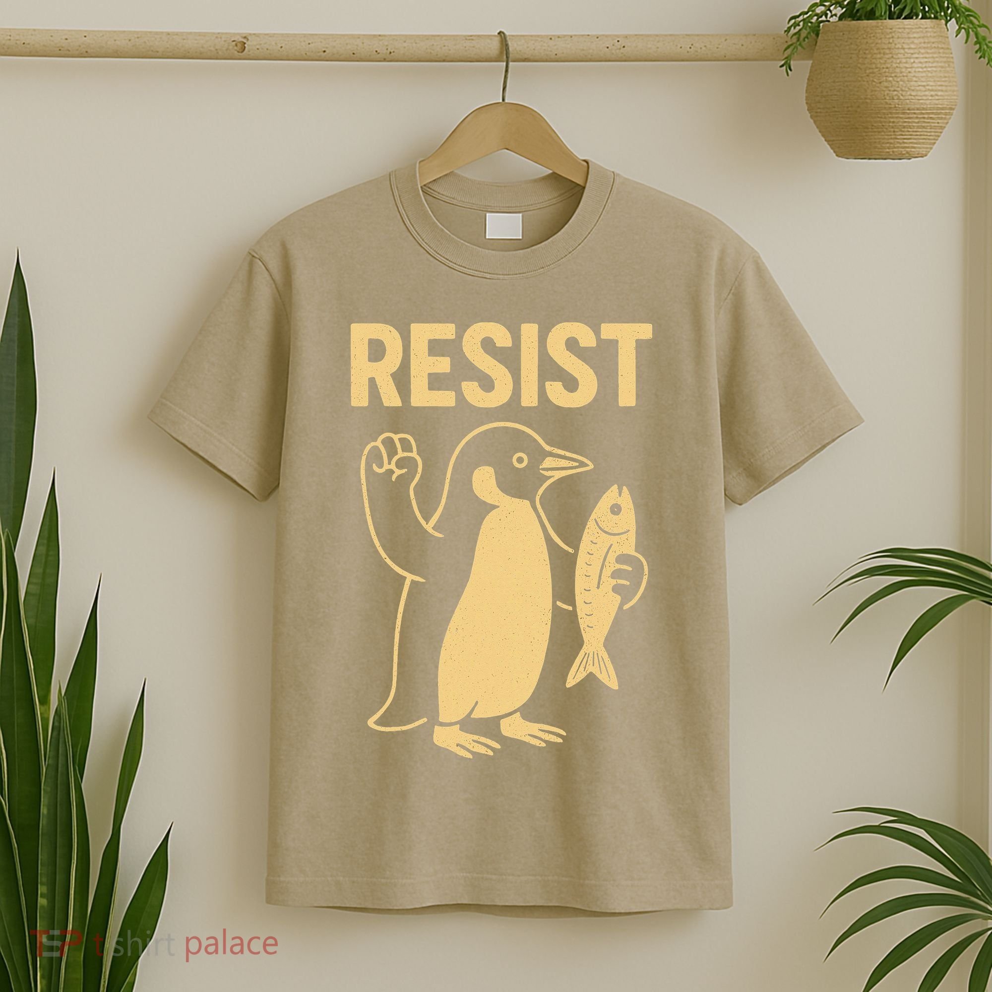 Penguin Resist Penguins Protest Against Tariffs Gift T-Shirt