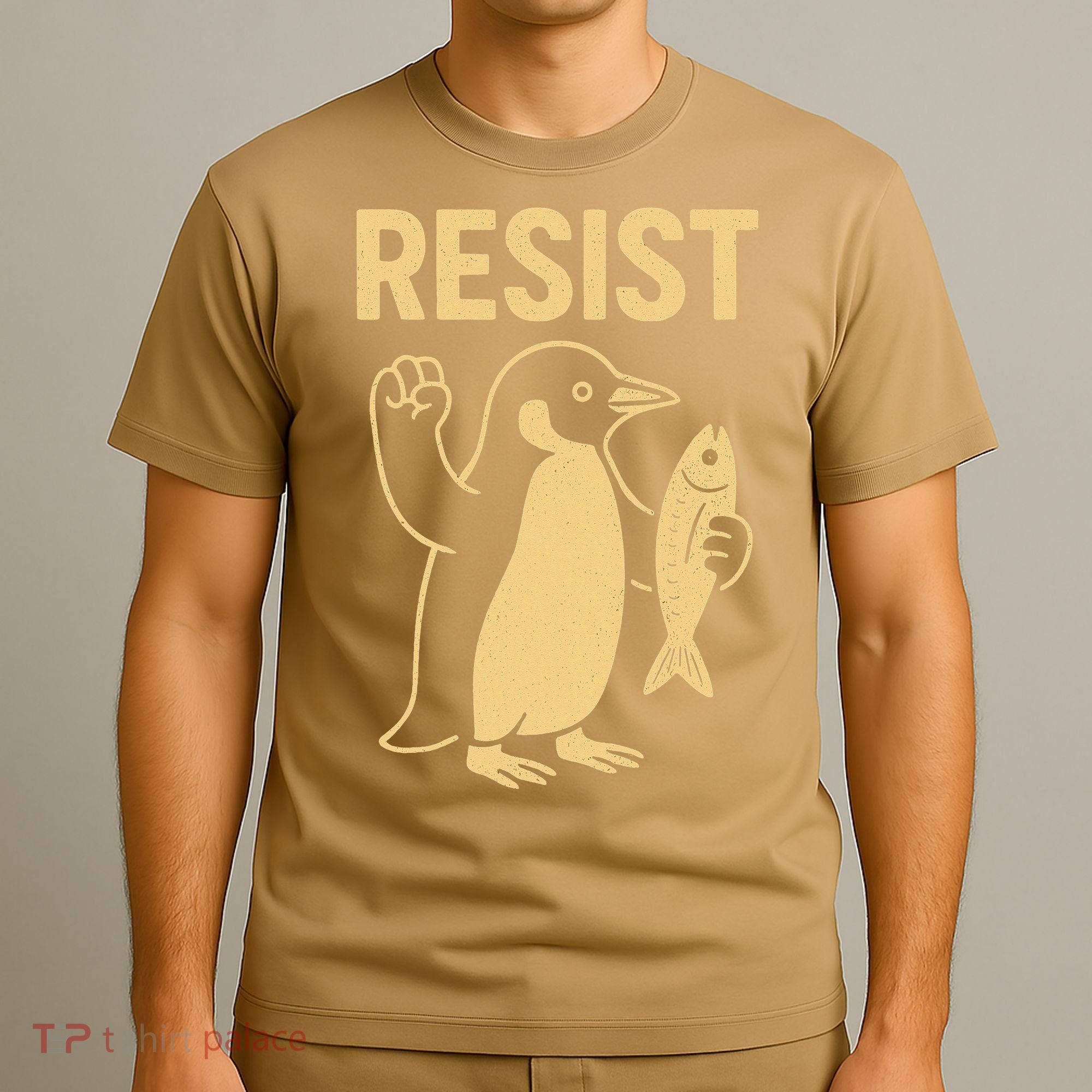 Penguin Resist Penguins Protest Against Tariffs Gift T-Shirt
