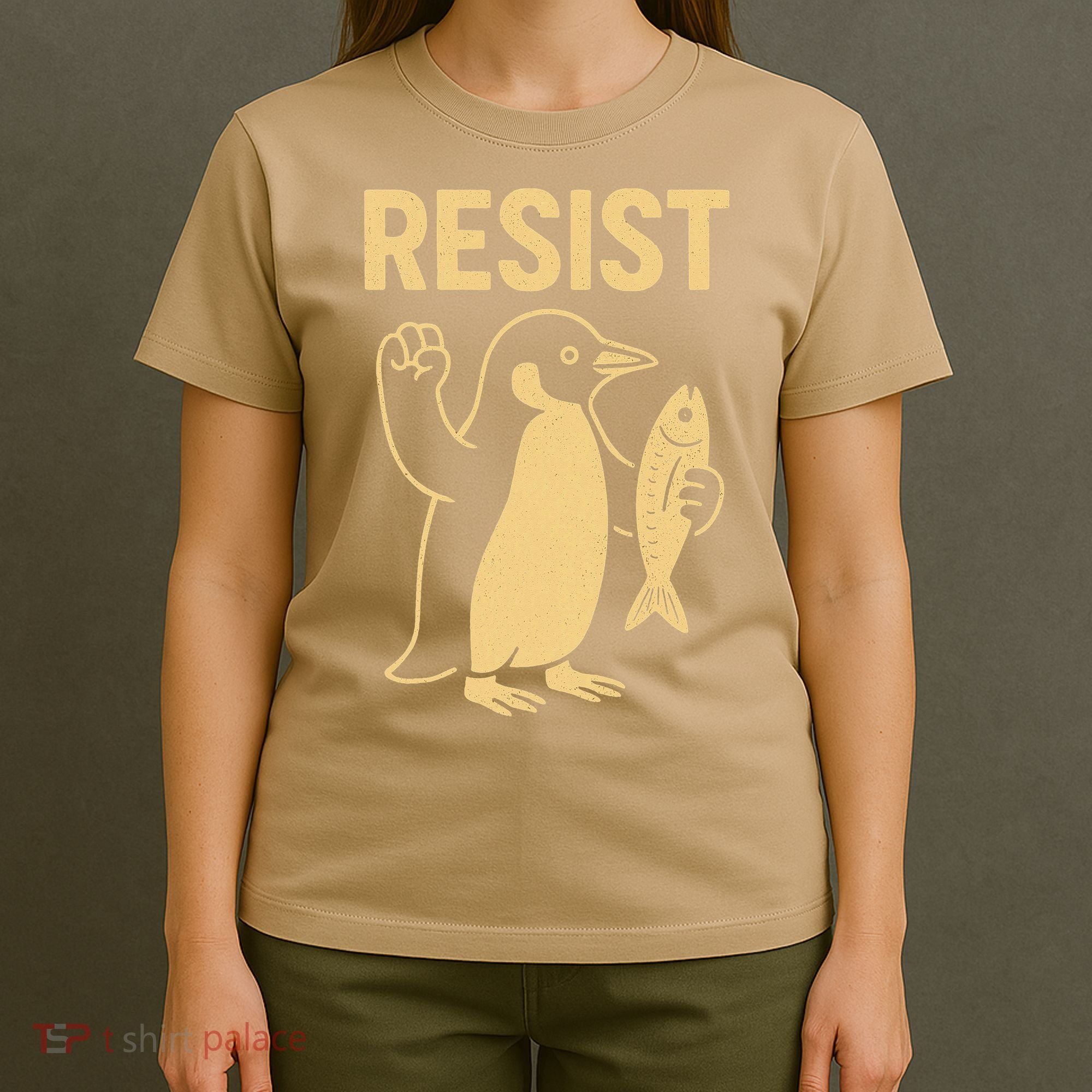 Penguin Resist Penguins Protest Against Tariffs Gift T-Shirt