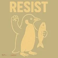 Penguin Resist Penguins Protest Against Tariffs Gift T-Shirt thumb 7