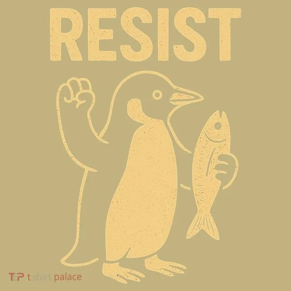 Penguin Resist Penguins Protest Against Tariffs Gift T-Shirt