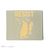 Penguin Resist Penguins Protest Against Tariffs Gift Mousepad thumb 0