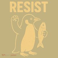 Penguin Resist Penguins Protest Against Tariffs Gift Kids T-Shirt thumb 2