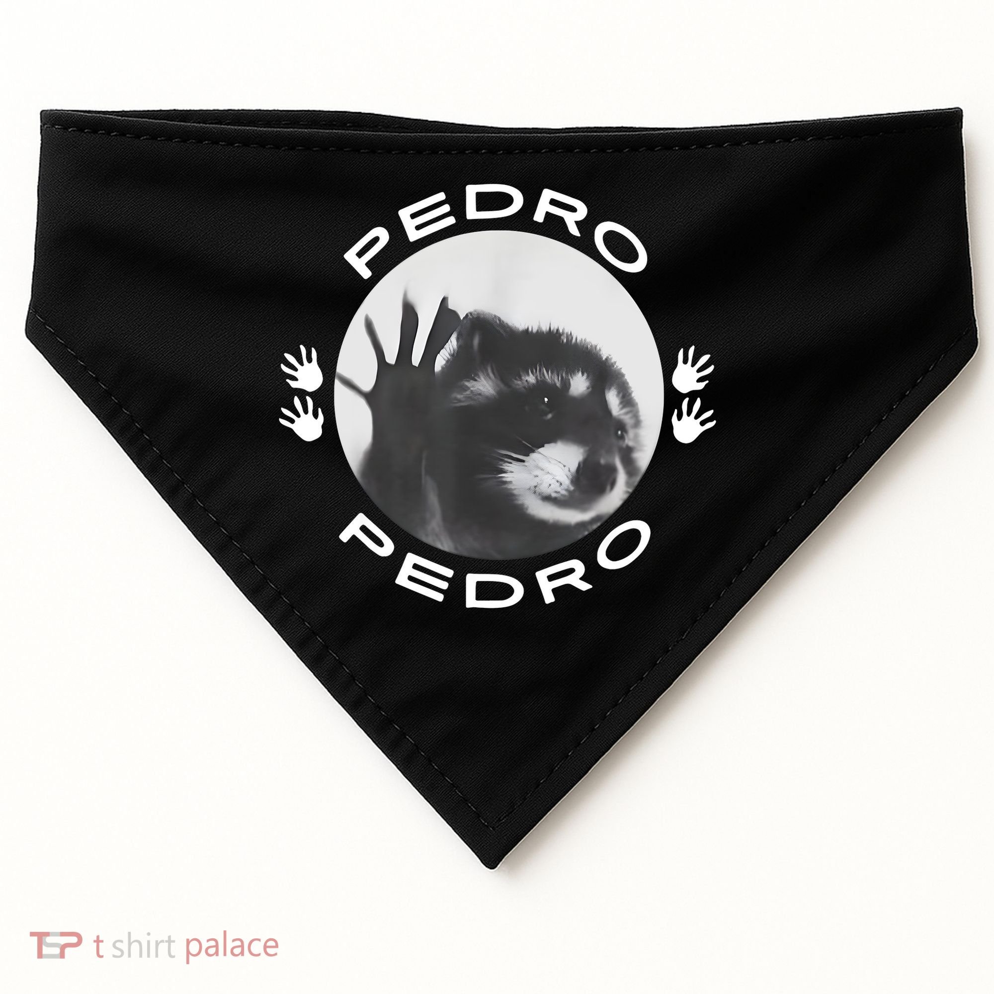 Pedro Raccoon USA-Made Doggie Bandana
