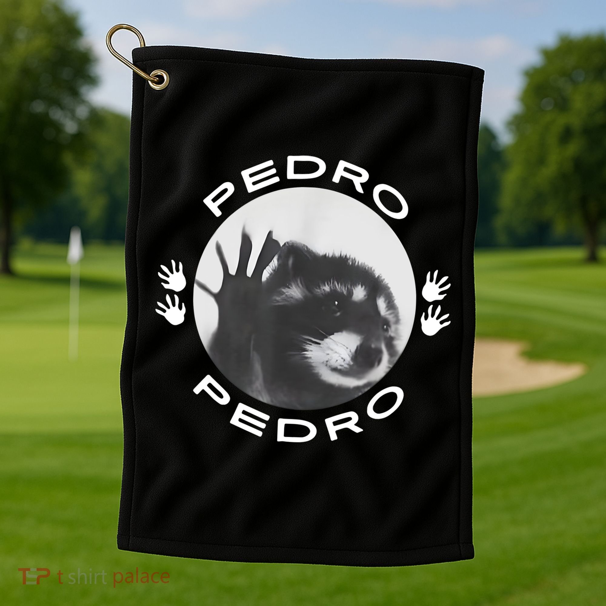 Pedro Raccoon Golf Towel