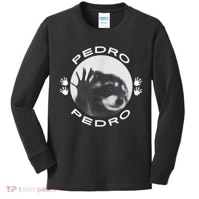 Pedro Raccoon Kids Long Sleeve Shirt