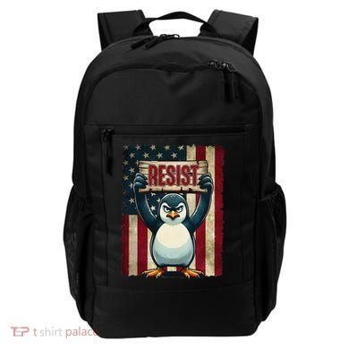 Penguin Resist Penguins Protest Against Tariffs Backpack