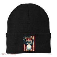Penguin Resist Penguins Protest Against Tariffs Beanie thumb 0