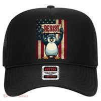 Penguin Resist Penguins Protest Against Tariffs Hat thumb 0
