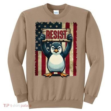Penguin Resist Penguins Protest Against Tariffs Sweatshirt