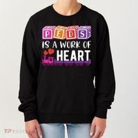 Pediatrician RN Pediatric Nurse PEDS Is A Work Of Heart Women's Sweatshirt thumb 0